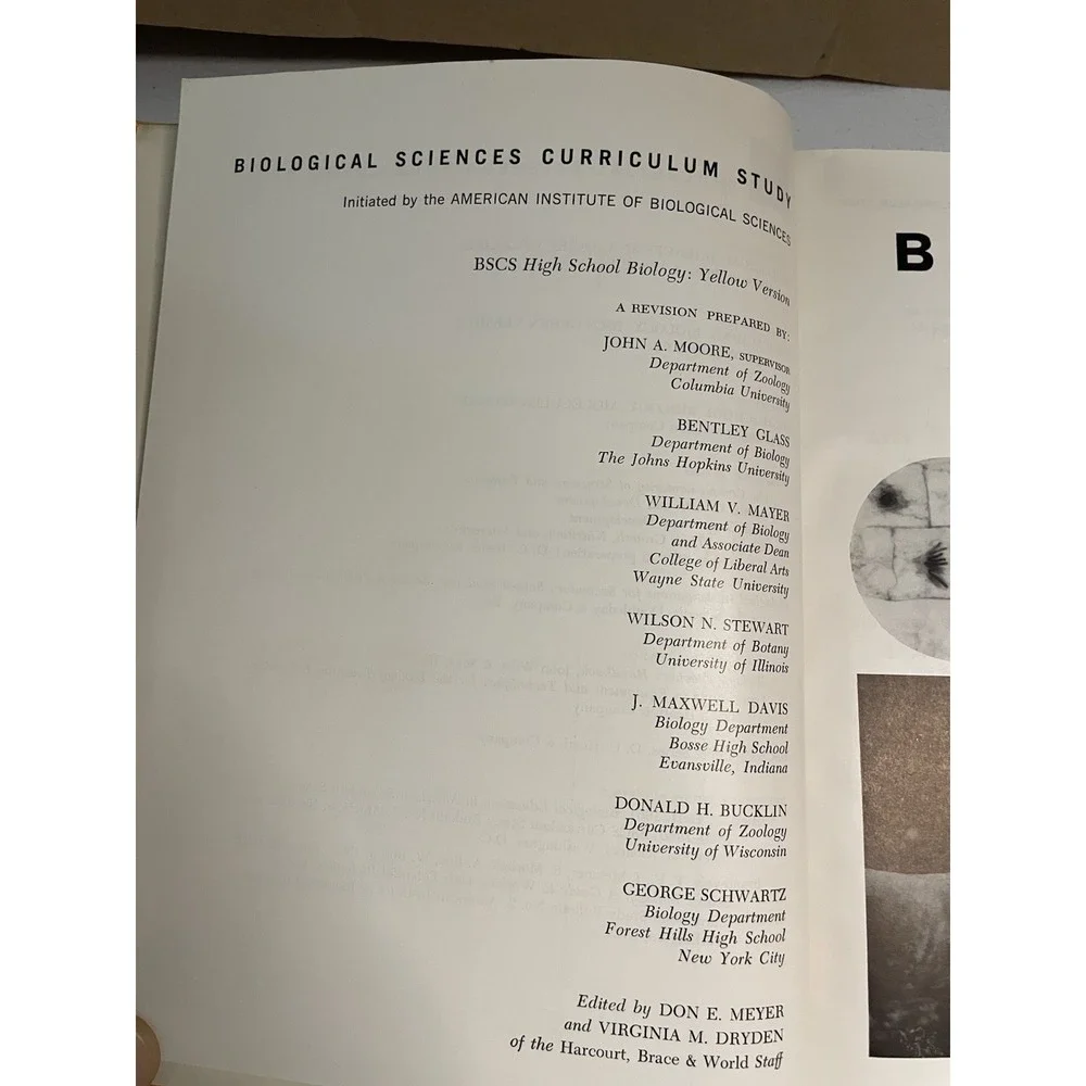 Biological Science An Inquiry Into Life Hardcover Curriculum Study Textbook 1963